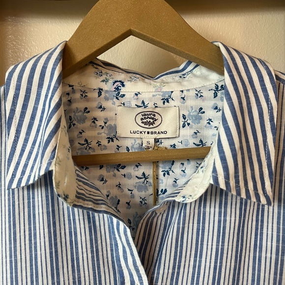 Lucky Laura Ashley Print Mix Boyfriend Shirt - Picture 5 of 10